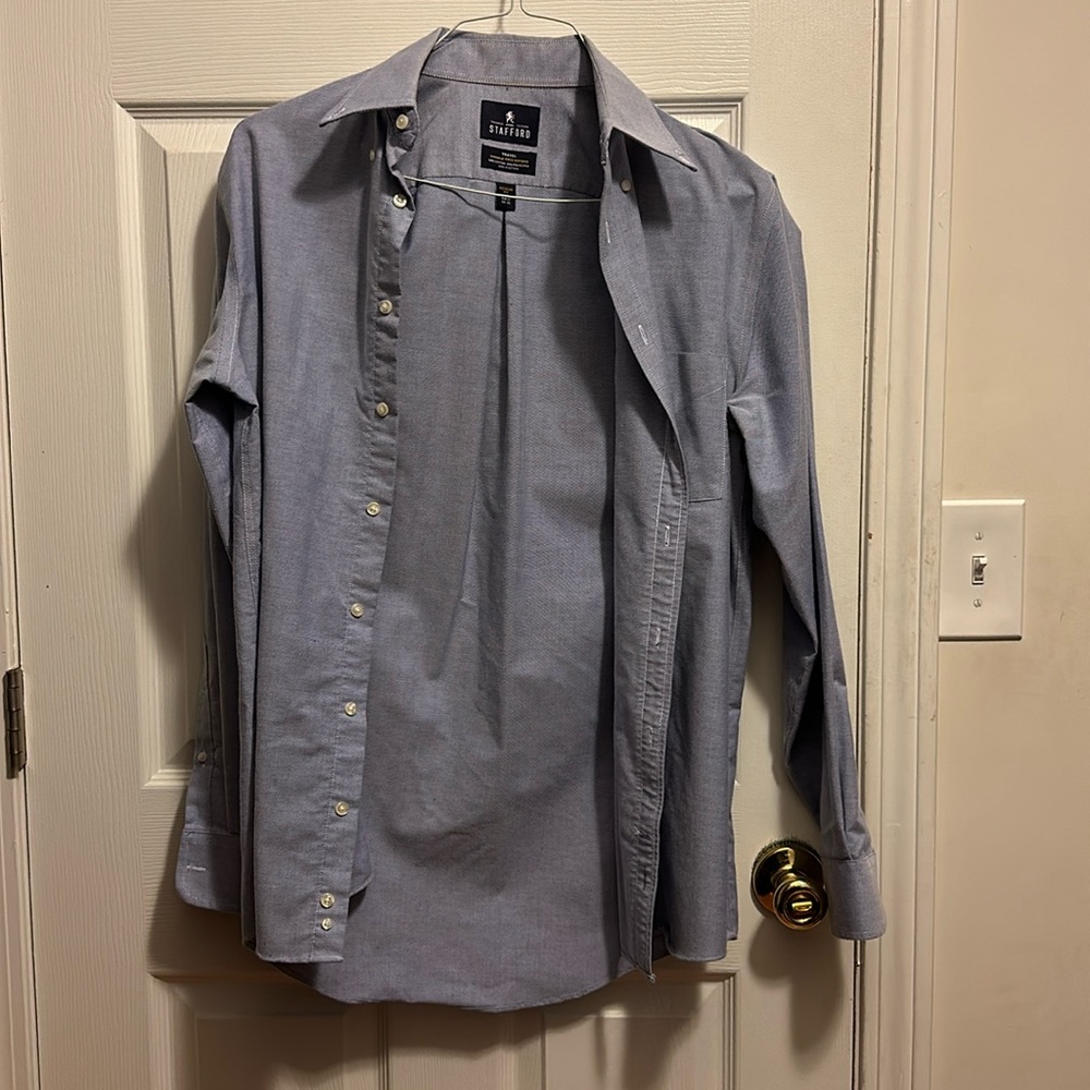 Stafford button down shirt size 15 1/2 34-35